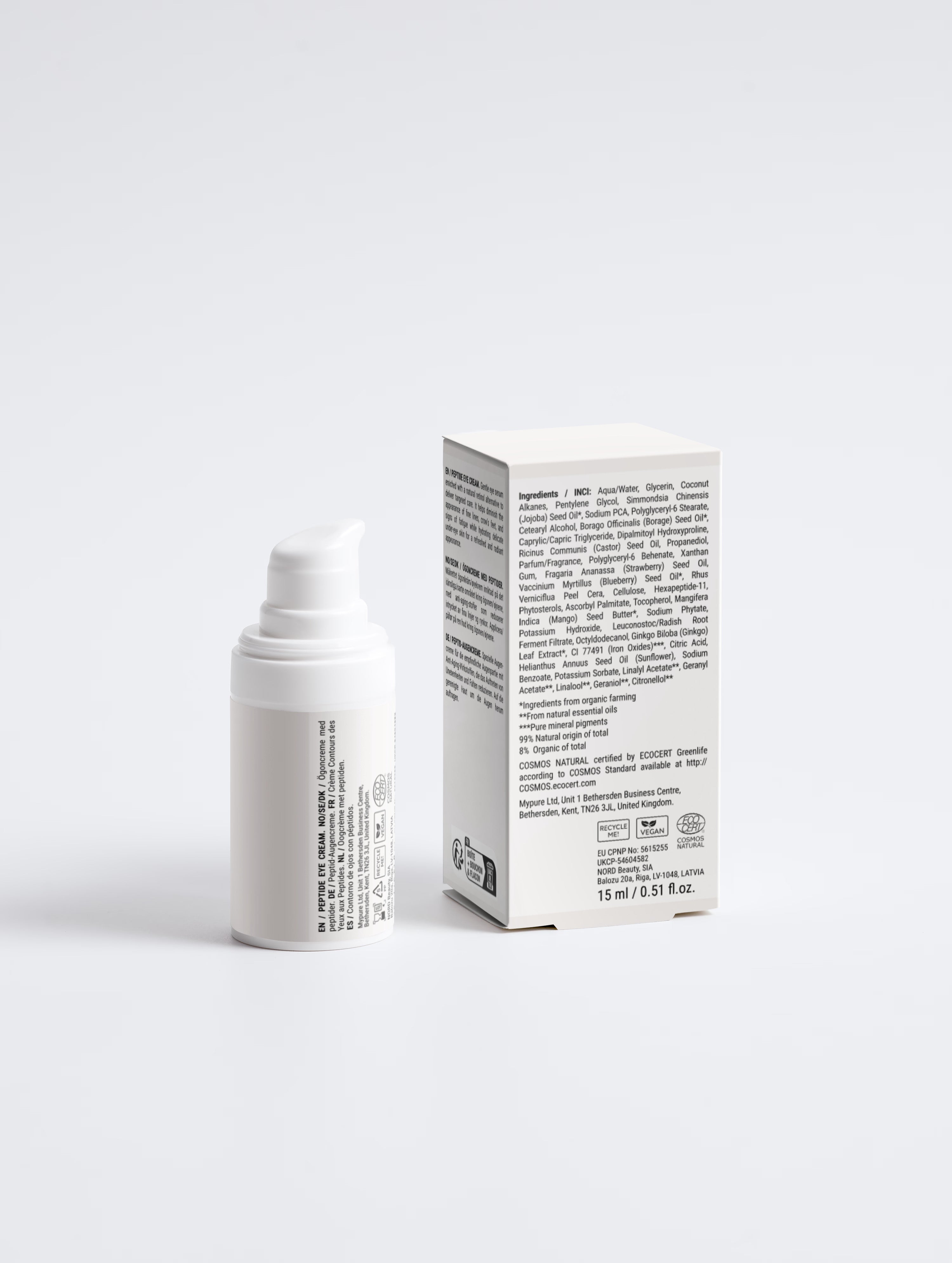 Crème raffermissante contour des yeux aux peptides